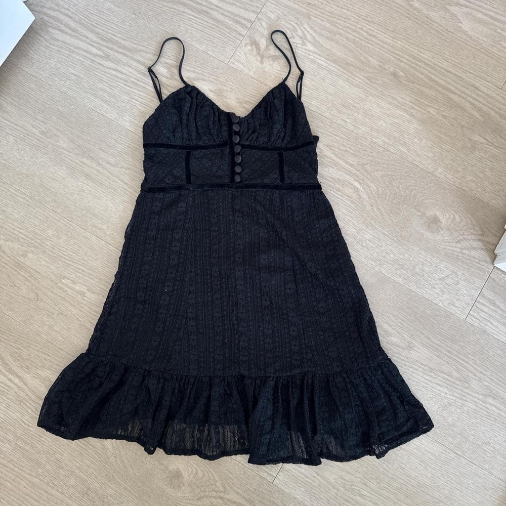 Urban Outfitters Black Lace Mini Dress